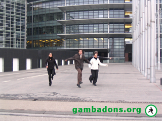 Gambadeurs devant le parlement Europ�en